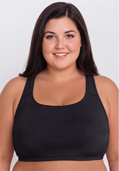 Plus Size Racerback Swim Bra with Removable Cups by Calypsa